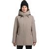 Khujo Giubbotto da donna invernale caldo con parte posteriore trapuntata, cappuccio regolabile, cintura in vita e tracolla interna rimovibile per zaino Palla-YM XS-XXL, greige, XL
