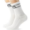 Emporio Armani 2-Pack Short Socks Sporty, Confezione da 2 calzini corti Uomo, Nero, Taglia unica