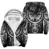 Generic Amuleto Tatuaggio Vichingo Felpa Con Cappuccio Lupo Caldo E Denso Cappuccio Mantello Parka Giacche Da Uomo Cashmere Casual Invernale Cappotto(Viking Wolf God Hoodie,M)