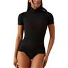 JADEA Maglia Donna Mezza Manica Collo Alto in Cashmere - Calda, Morbida e Perfetta Come Sottogiacca, Nero, S