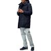 Blauer trench impermeabile lungo TG S