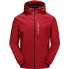 YOUCAI Giacca Impermeabile con Cappuccio Uomo Giacca Antipioggia Leggera Antivento da Esterno Softshell Giacche a Vento Arrampicata Abbigliamento da Trekking,Rosso-A,XL
