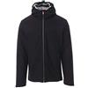 SADISRLS PAYPER OREGON Giubbotto Imbottito da Uomo con Cappuccio in Softshell Impermeabile Antivento per Autunno Inverno (IT, Testo, L, Regular, Regular, Nero)