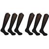 Enrico Coveri 3/6 paia calze lunghe Cotone Mercerizzato nero e assortito (6 paia nero)