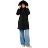 VEQUÈ Piumino Donna Lungo Invernale Giubbotto Imbottito Con Cappuccio Giacca VEQUE (IT, Testo, XXL, Regular, Regular, Celeste)