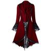 Generico Cappotto Donne Del Pizzo Vintage Associazione Manica Lunga Schiena A Vita Cappotti Per Le Donne Giacca Medievale Gothic Frack Delle Signore Cappotto Punk Halloween Costume Abbigliamento