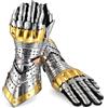THOR INSTRUMENTS Costume medievale di Halloween guanti articolati con accenti in ottone