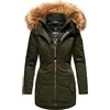 MARIKOO Giacca Designer da donna invernale Parka Cappotto in pelliccia di orsacchiotto con fodera calda B825, M