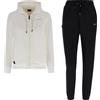 FREDDY - Tuta Bicolore Con Cappuccio E Piccola Grafica In Strass, Bianco, Xx Large