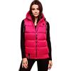 Navahoo Gilet trapuntato da donna, leggero, per le mezze stagioni, con cappuccio, Kassidy XS-3XL, Colore: rosa., S