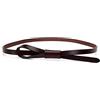 GIAYEU Cintura annodata, cinture for donna, cintura da donna in pelle sottile, cintura casual da donna con nodo for abiti, accessori con cinturino da annodare autunnali(Brown)
