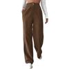 Generico Pantaloni Velluto A Coste Donna Vita Alta Pantaloni Donna Velluto Larghi Dritti Pantalone in Corduroy Palazzo Autunnali Invernali