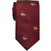 Remo Sartori - Cravatta Lunga Extra Lunga XL in Seta Giocatori Polo, Lunghezza da 155 cm a 175 cm, Made In Italy, Uomo (Bordeaux, Lunghezza 155 cm)