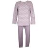 RAGNO Pigiama Donna Collo Serafino Cotton Eco Pile Punto Milano Caldo e Morbido Invernale Pantalone con Polsino Articolo D050N1, 143F Fantasia Lilla, Taglia 44
