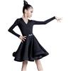 YXYjLb Abito Da Ballo Latino For Ragazza, Costume Da Ballo Di Carnevale, Abito Da Ballo A Maniche Lunghe, Abito Da Competizione(A3,120)