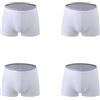 PRIOKNIKO Mutande di Cotone Taglie Forti Boxer da Uomo in Cotone (6XL/Bianco)