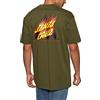 Santa Cruz T-Shirt Flamed Not A Dot - Uniforme Verde, Uniform Green, S