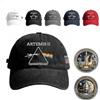 GUUZETU Cappellino commemorativo Artemis II Lato Oscuro della Luna, Cappello Ritorno alla Luna 2026, Berretto da Baseball Regolabile per Missione lunare da Uomo (Black)