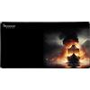 Konix Drakkar Tappetino per mouse gaming Heidrun XXL 90 x 46 cm - Base antiscivolo in gomma - Design vichingo