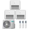 HISENSE CONDIZIONATORE HISENSE CONSOLE A PAVIMENTO TRIAL SPLIT 9000+9000+9000 BTU INVERTER 4AMW81U4RJC A++ R32