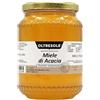 Oltresole - Miele di Acacia 1 Kg - miele artigianale da apicoltura italiana, miele di acacia pura non pastorizzato, senza additivi o conservanti aggiunti, lenta cristallizzazione