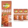 Beamy, Preparato per Ragù Plant-Based, Ricco di Proteine, Fonte di Fibre e Ferro, Alternativo alla Carne, Senza Glutine e Conservanti, 6x90 g