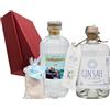 Sicilia Bedda - BOX DEGUSTAZIONE GIN SICILIANI - Gin Sale e Gin Favignana - In Elegante Confezione con Cristalli di Sale Marino gr. 150