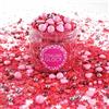 mySprinkles wir streuseln Liebe mySprinkles - Granella di zucchero decorativa, da 180 g, colore: rosa e rosso, ideale per decorare dolci e i biscotti, adatta per Natale, per il compleanno dei bambini, per torte e cupcakes