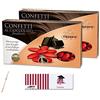 Confetti Crispo CRISPO CONFETTI AL CIOCCOLATO FONDENTE ROSSI 2 KG + 100 BIGLIETTINI LAUREA