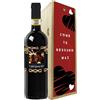 Bottle-Up Regalo San Valentino - Bottiglia Chianti DOCG personalizzata e cassa legno - Idea regalo innamorati, anniversario di fidanzamento e di matrimonio (Cuore Con Foto, Come te nessuno mai)