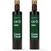 GREAT VITA Olio MeaVita C8, olio di cocco a base di olio di cocco, olio MCT, acido caprilico, confezione da 2 (2x 500ml) bottiglie di vetro