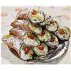 Pasticceria Scimone 8 Cannoli Siciliani con pura ricotta di pecora con pistacchi - Spedizione 24h