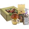Scapin Funghi - Cesto Regalo Forte Corbin - Sapori dell'Altopiano di Asiago con Riso ai Finferli, Funghi Porcini Secchi e Farina ai Porcini