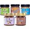 Generico Choco Zero - Crema Proteica Crema Spalmabile Senza Zuccheri Aggiunti, Senza Glutine, Senza Lattosio, Vegano Vasetto da 200 g (5 Pezzi, Mix Pack)
