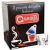 è caffè QUARANTA Caffè Quaranta Cialda Compostabile, Miscela Delicata - 150 Cialde - Sistema ESE