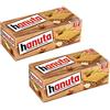 CAIYA 2X FERRERO HANUTA HASELNUSS-SCHNITTE (NOCCIOLA) LIMITED EDITION 220 gr - Wafer ripieni al Cioccolato e Nocciole Sbriciolate - Scatola da 10 pezzi