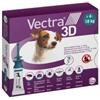 Ceva Salute Animale Vectra 3D Cane 4-10 kg - Confezione verde - 3 pipette