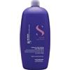 Alfaparf Semi di Lino Anti-Yellow Low Shampoo 1000ml - Shampoo Anti-Giallo per Capelli Biondi e Silver