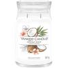 Yankee Candle Signature Candela Profumata, Cocco in Spiaggia in Giara Grande, Candele di Miscela di Cera di Soia Lunga Durata, Regalo per le Donne