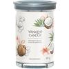 Yankee Candle Signature Candela Profumata, Cocco in Spiaggia in Tumbler Grande, Candele di Miscela di Cera di Soia Lunga Durata, Regalo per le Donne