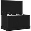 vidaXL Scatola di Stoccaggio Rovere Nero 70 x 40 x 38 cm, Baule Moderno per Soggiorno, Design Rettangolare, Resistente, utile per organizzare, Box stiloso per la casa
