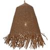 GURU SHOP Guru-Shop Usoma - Plafoniera in rattan fatta a mano, con foglie di banana, materiali naturali, Bianco crema., Normal