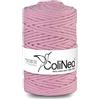 ColiNea, cordoncino in cotone con anima in cotone, intrecciato, 5mm, 100m (Rosa, 100m)