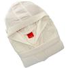 Gabel - Accappatoio adulto unisex in spugna di puro cotone idrofilo, tinta unita, peso spugna 380 gr/mq, ampie tasche, cintura e pratico cappuccio, anche come vestaglia.