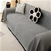 FANSU Telo Copridivano 1 2 3 4 Posti, Copriletto Matrimoniale Multiuso Copritutto, Elegante Coperta Copridivano Antiscivolo Reversibile Coperta Decorativa per Divano (Nero,180 * 130cm)