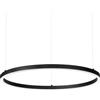 Ideal Lux ORACLE Plafoniera a sospensione LED integrata sottile non dimmerabile rotonda da 90 cm nera, 4000K