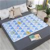 Hearda 2 Pezzi Traversine Lavabili per Incontinenza Adulti Anziani Neonato Bambini Cani, Riutilizzabili Coprimaterasso Impermeabile Assorbente Protezioni Materasso Foglio (BluBlu,80x120cm)