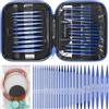 Behogan Set di ferri circolari intercambiabili, da 3,0 a 10,0 mm, ferri da maglia intercambiabili con tasca, ferri da maglia intercambiabili circolari rimovibili per fai da te