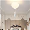 Nebwe Nordico Salotto Studio Luci A Palloncino Stanza Dei Bambini Plafoniera E27 Orso Lampada Da Soffitto Cameretta Lampade Ragazzo Ragazza Illuminazione Interna Lampadina G9 Lampadario Ø25CM,B