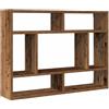 vidaXL Mensola a Muro Legno Antico 75x16x55 cm in Legno Multistrato
